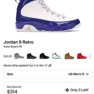 Jordan Kids' Sneakers in White and Purple